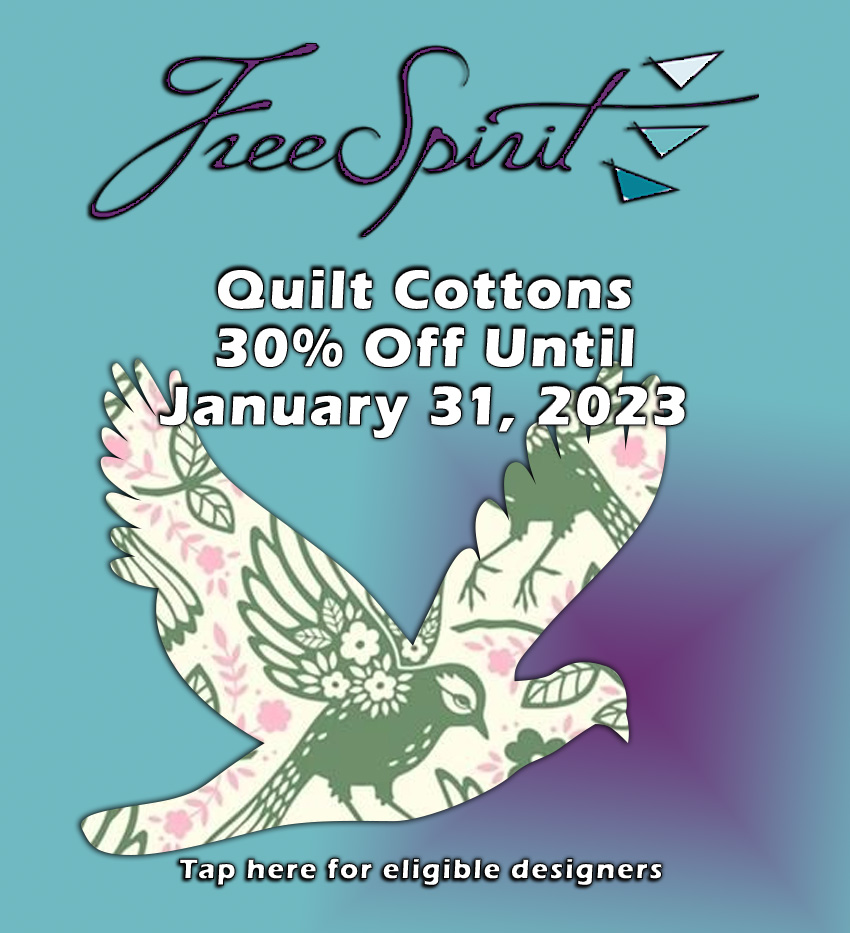 Free Spirit Fabrics Quilt Cotton Sale - Some Designers Excluded